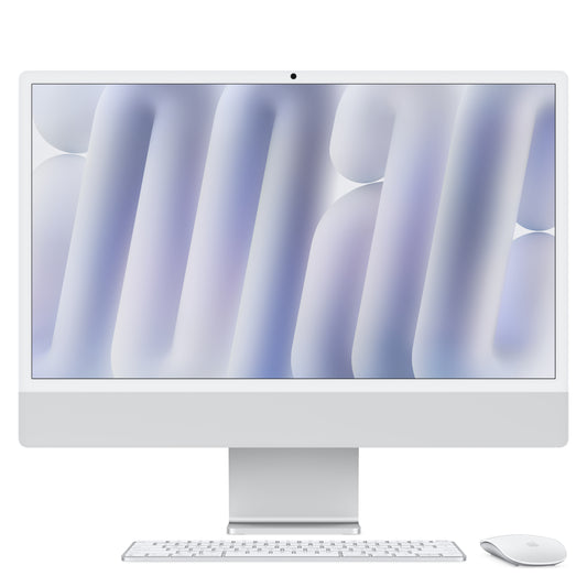 New, Factory Sealed, B-Grade, iMac 24-inch M4 10C/10C 16GB 256GB Ethernet Touch ID - Silver - Nano-Texture Glass
