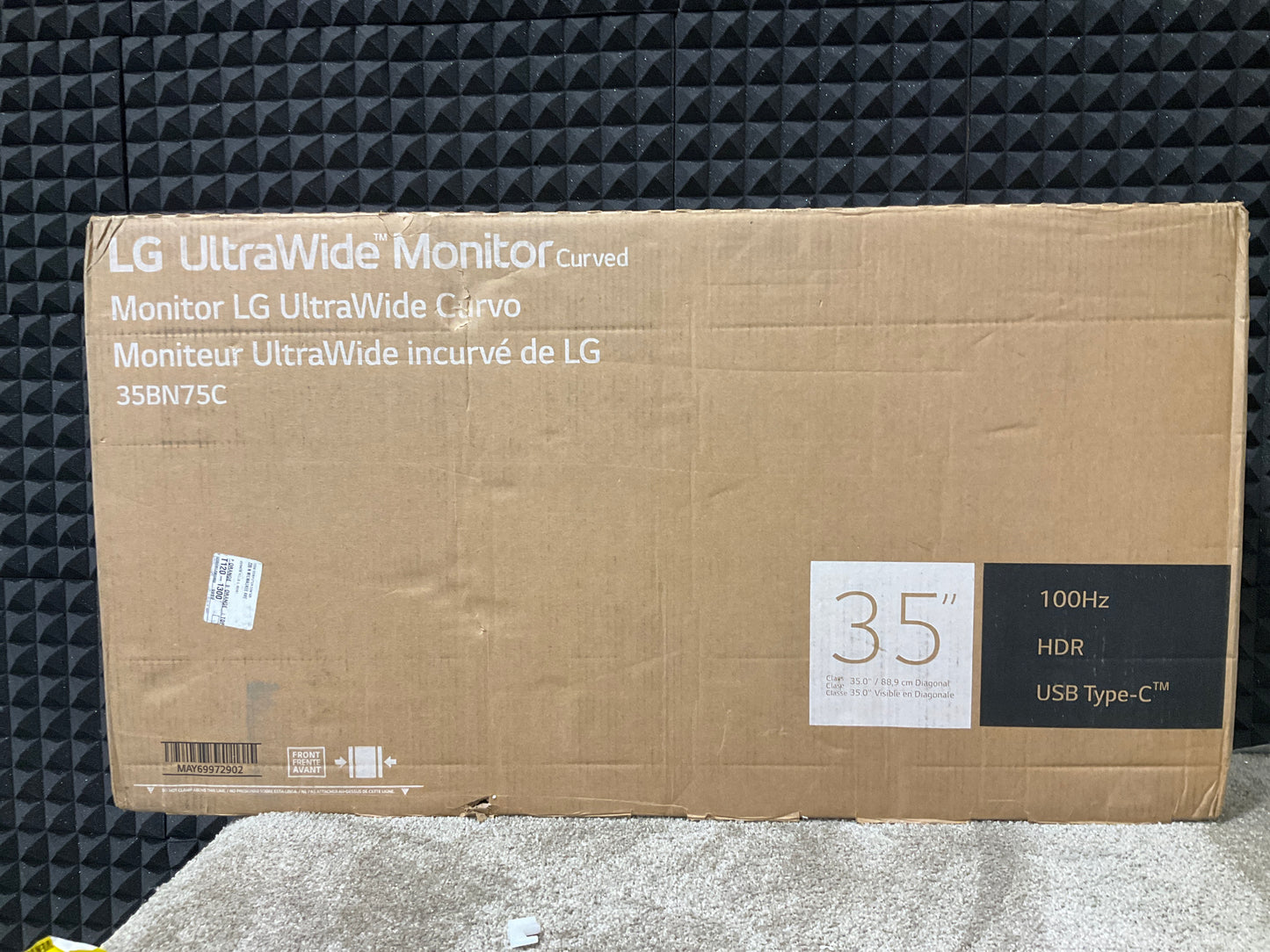 ♥ New, Open Box - LG UltraWide 35" 1440p HDR Curved Monitor USB-C HDMI35BN75CN-B