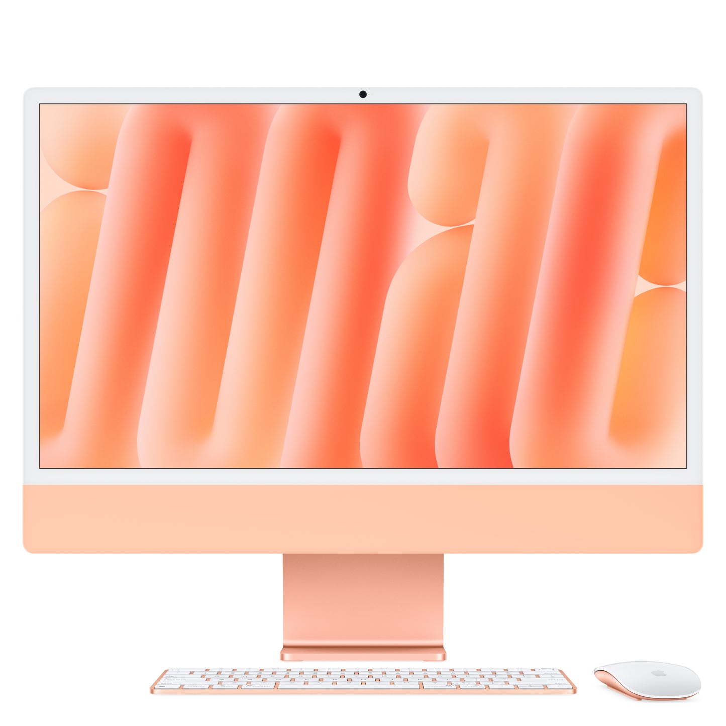 24-inch iMac - M4 (10-Core CPU and 10-Core GPU) - Orange - Nano-Texture Glass