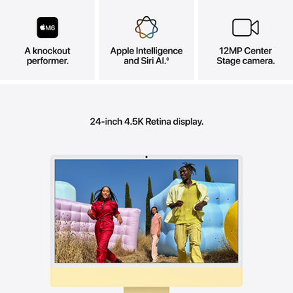 24-inch iMac - M6 (12-Core CPU and 12-Core GPU) - Yellow - Nano-Texture Glass