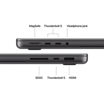 14-inch MacBook Pro with PROLED XDR Display (M5 Max) - Space Black - Standard Display