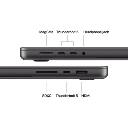 16-inch MacBook Pro with PROLED XDR Display (M5 Pro) - Space Black - Standard Display
