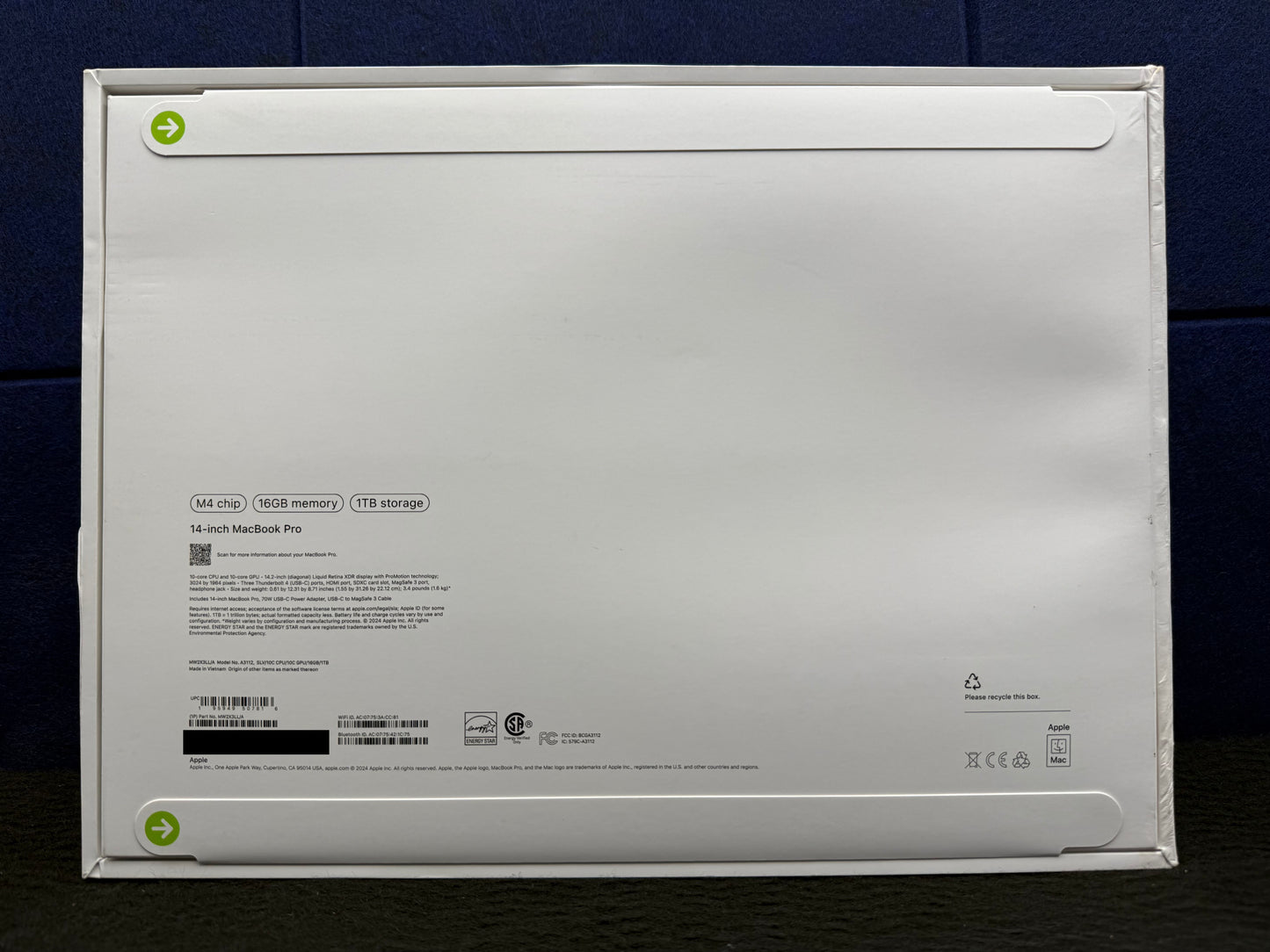 ♥ New, Factory Sealed - MacBook Pro M4 14-Inch 10/10-Core 16GB/1TB Silver MW2X3LL/A