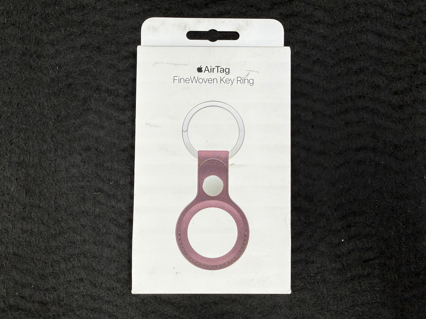 ♥ New, Open Box - Apple AirTag FineWoven Key Ring Mulberry MT2J3ZM/A
