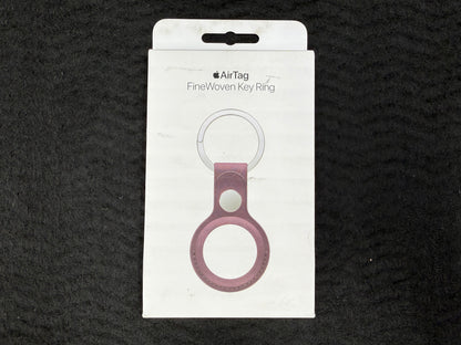 ♥ New, Open Box - Apple AirTag FineWoven Key Ring Mulberry MT2J3ZM/A