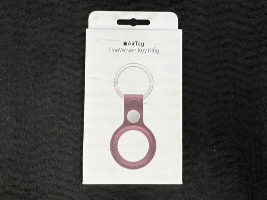 ♥ New, Open Box - Apple AirTag FineWoven Key Ring Mulberry MT2J3ZM/A