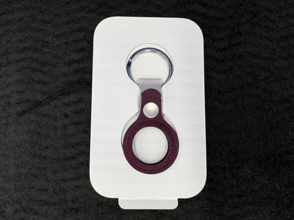 ♥ New, Open Box - Apple AirTag FineWoven Key Ring Mulberry MT2J3ZM/A