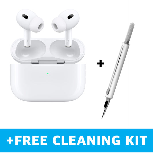 Apple AirPods Pro 2nd Generation (USB-C) w/ Wireless Charging Case (2023) + FREE Laut Klean Kit