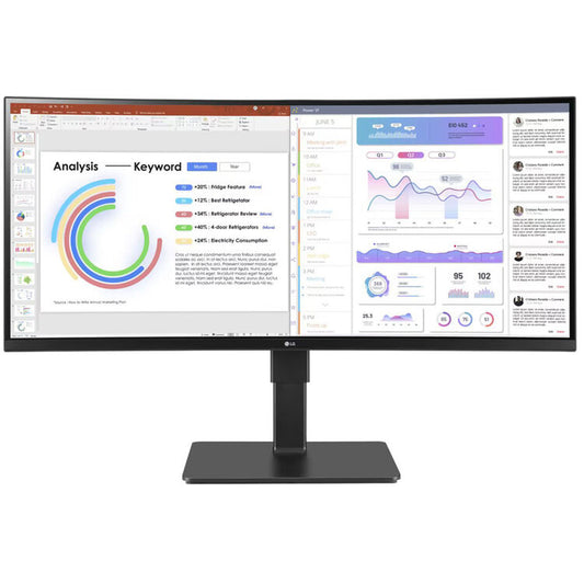 ♥ New, Open Box - LG UltraWide 34BQ77QE-B 34" 1440p HDR Curved Monitor