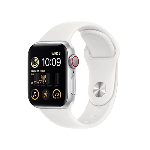 ♥ New, Sealed Inside - Apple Watch SE Series 2 44mm Silver Aluminum, White Sport Band MNU63LL/A