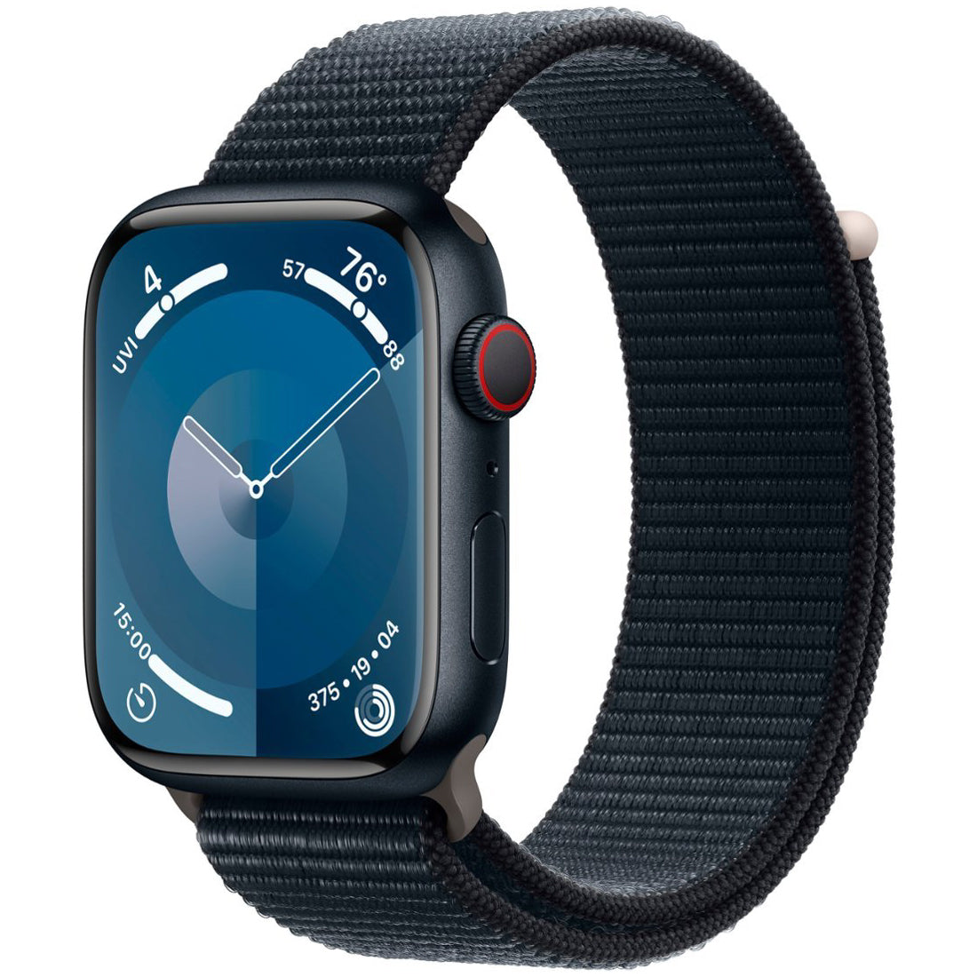 Apple Watch Series 9 GPS + Cellular 45mm Midnight Aluminum Case with Midnight Sport Loop