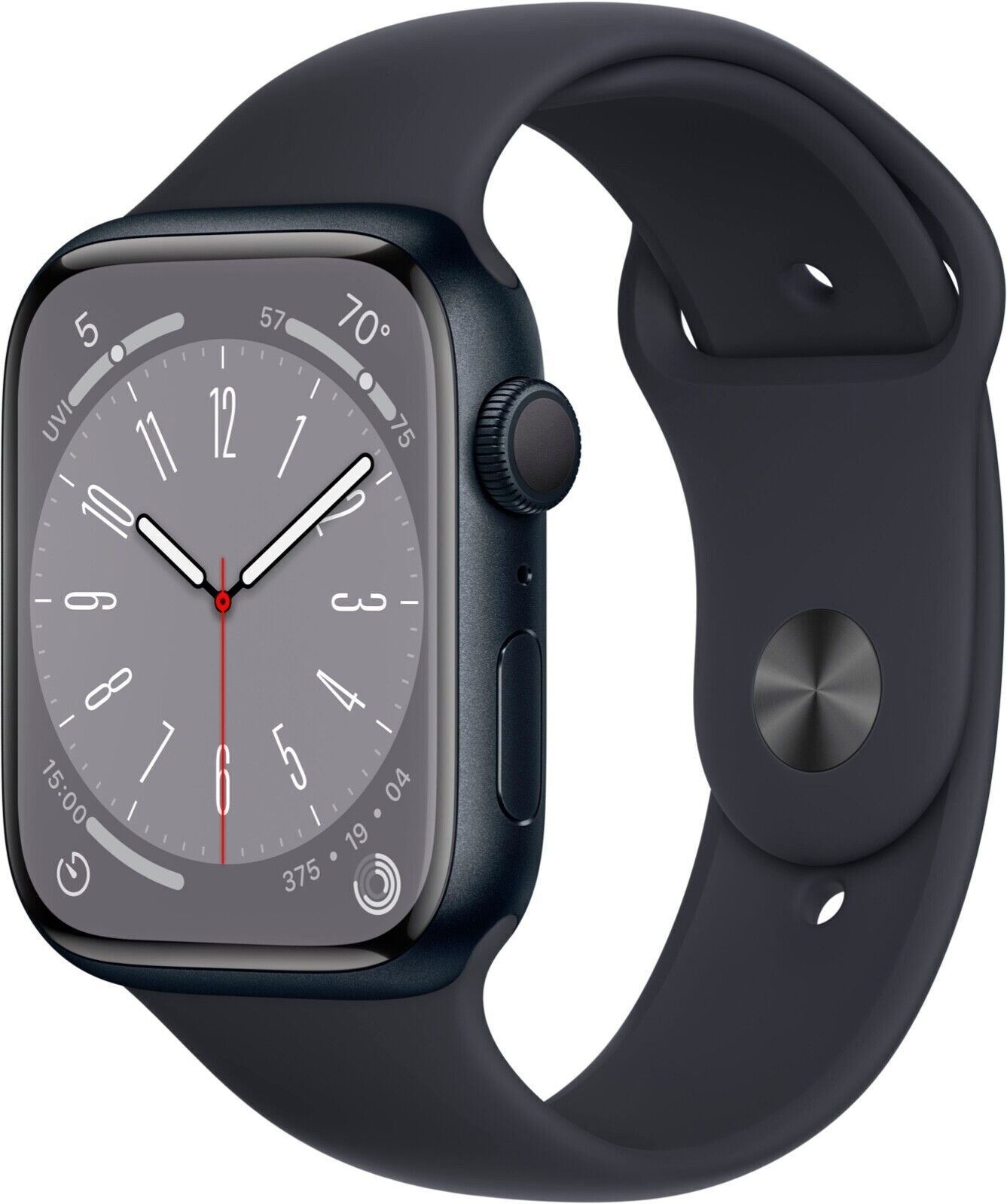 ♥ New, Factory Sealed - Apple Watch Series 8 45mm Midnight Aluminum, Midnight Sport Band