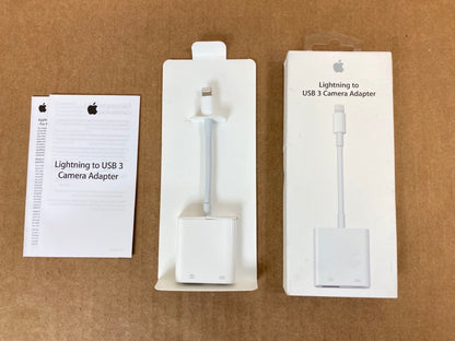 ♥ New, Open Box - Apple Lightning to USB 3.0 Type-A Camera Adapter MK0W2AM/A