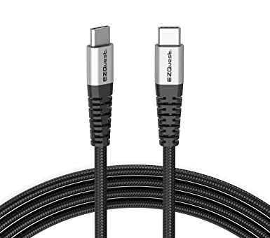 EZQuest Duraguard USB-C to USB-C Charge and Sync Cable 100W - 1.2 Meter - Black
