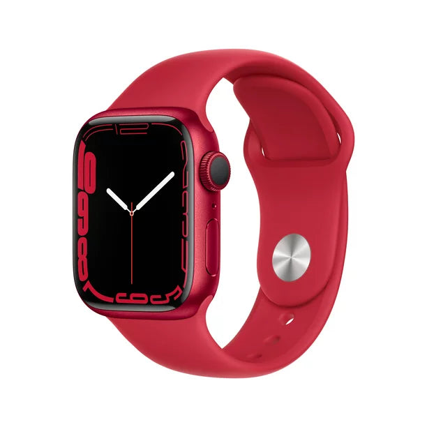 Apple Watch Series 7 GPS 41mm (PRODUCT)Red Aluminum w/ (PRODUCT)Red Sport Band
