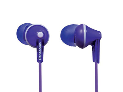 Panasonic Ergo Fit In-Ear Sound Isolating Headphones - Violet