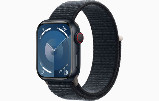 Apple Watch Series 9 GPS + Cellular 41mm Midnight Aluminum Case with Midnight Sport Loop