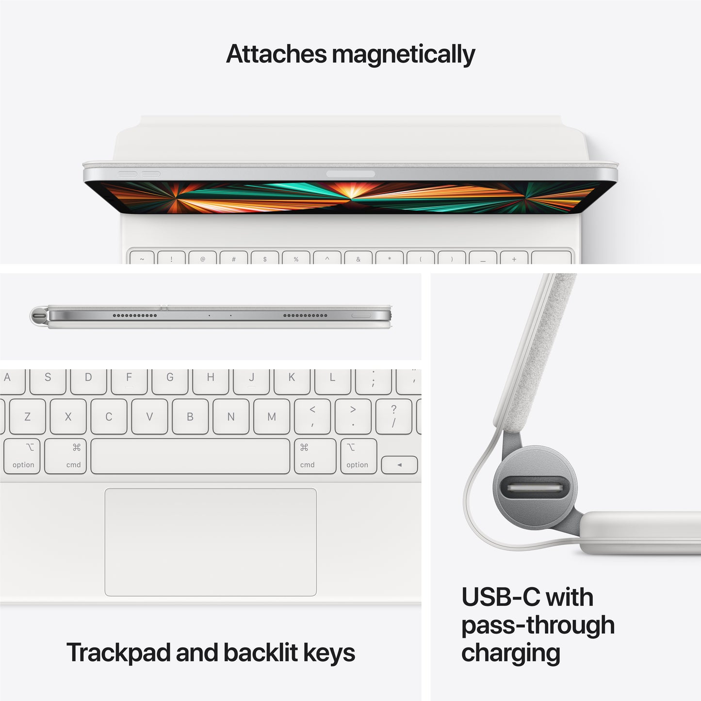 Apple Magic Keyboard for iPad Pro 11-inch (3rd generation) and iPad Air (4th/5th generation) - Black