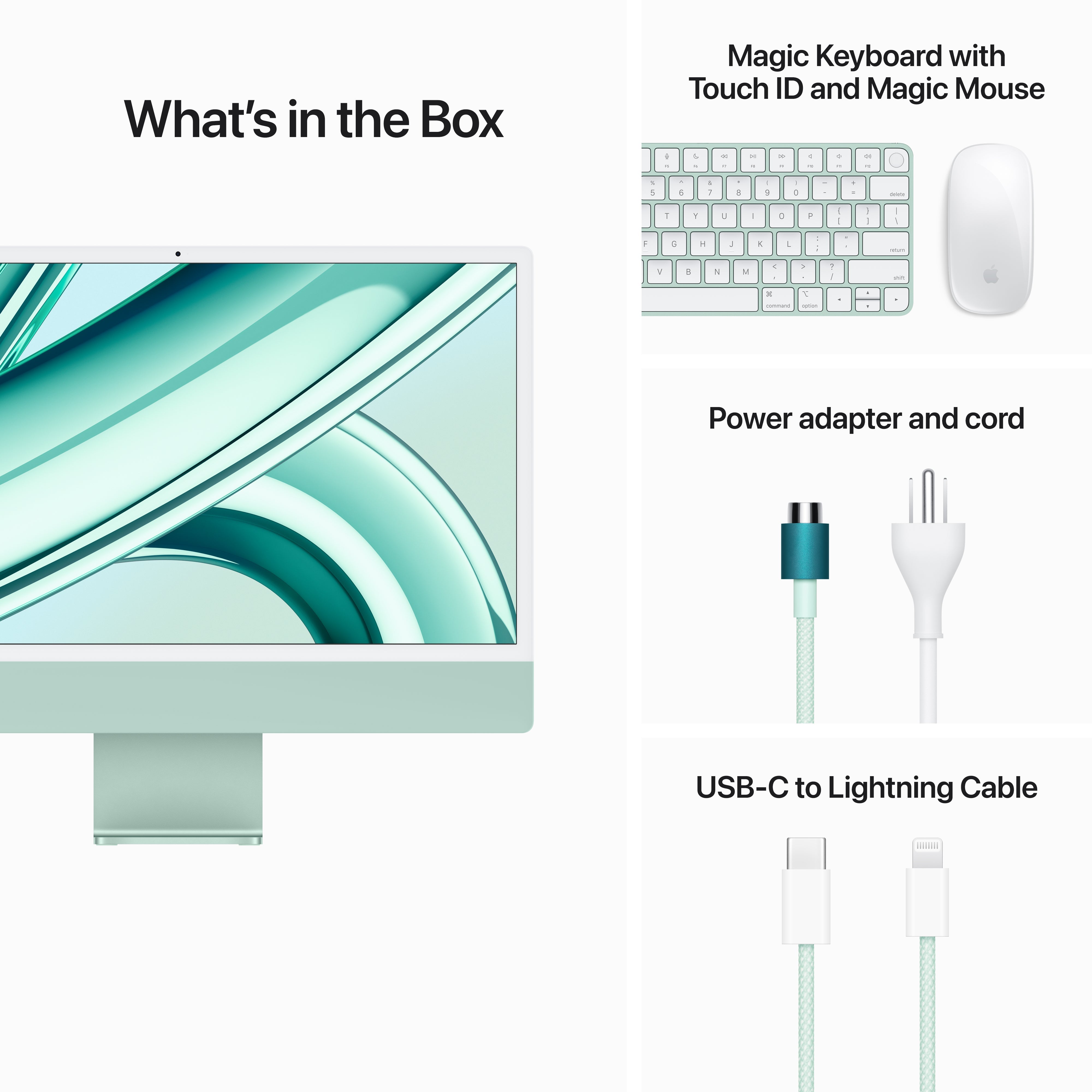 24-inch iMac - M3 (8-core CPU and 10-core GPU) - Green