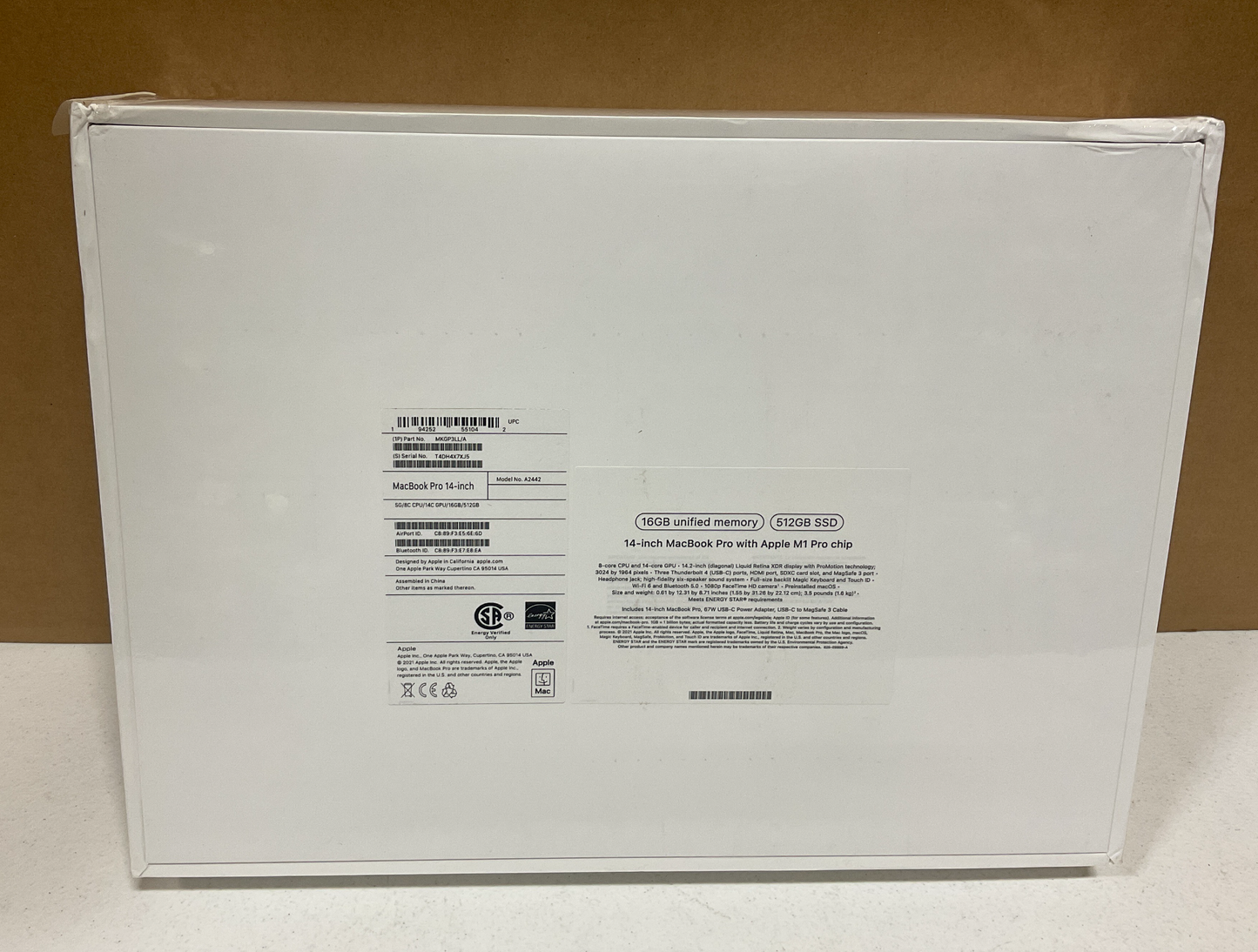 ♥ New, Factory Sealed - MacBook Pro 14.2" M1 Pro 8/14-Core 16GB/512GB Space Gray MKGP3LL/A (2021)