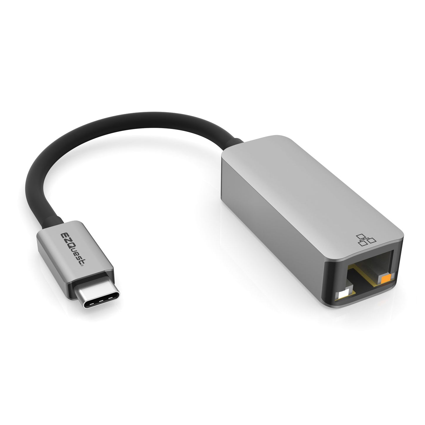EZQuest USB-C to Gigabit Ethernet Adapter - Space Gray