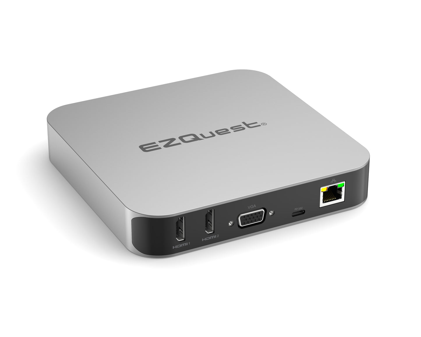 EZQuest Ultimate Plus USB-C 12-port Hub w/ Dual HDMI 4K, 100W Pass Through, Gigabit Ethernet, Four USB 3.0 Ports, SC Card Reader