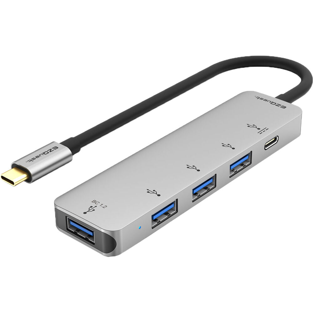 EZQuest 4-Port USB 3.0 Hub Adapter with USB-C Power Delivery 3.0