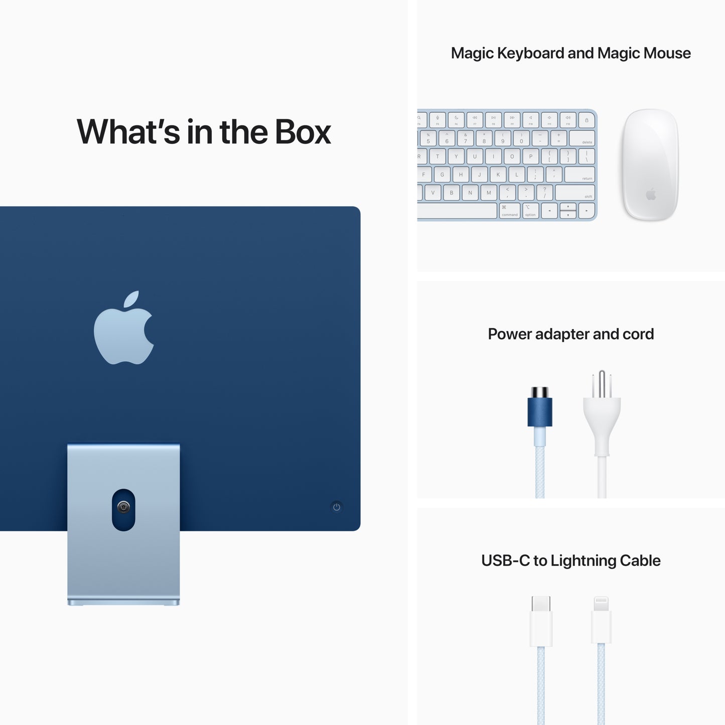 iMac 24in - Apple M1 8-Core CPU/7-Core GPU - Blue