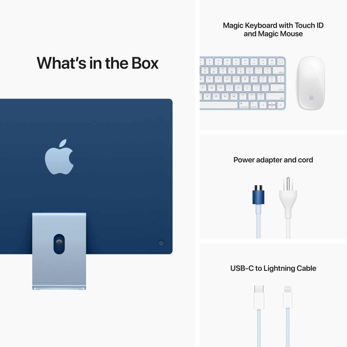 iMac 24in - Apple M1 8-Core CPU/8-Core GPU - Blue