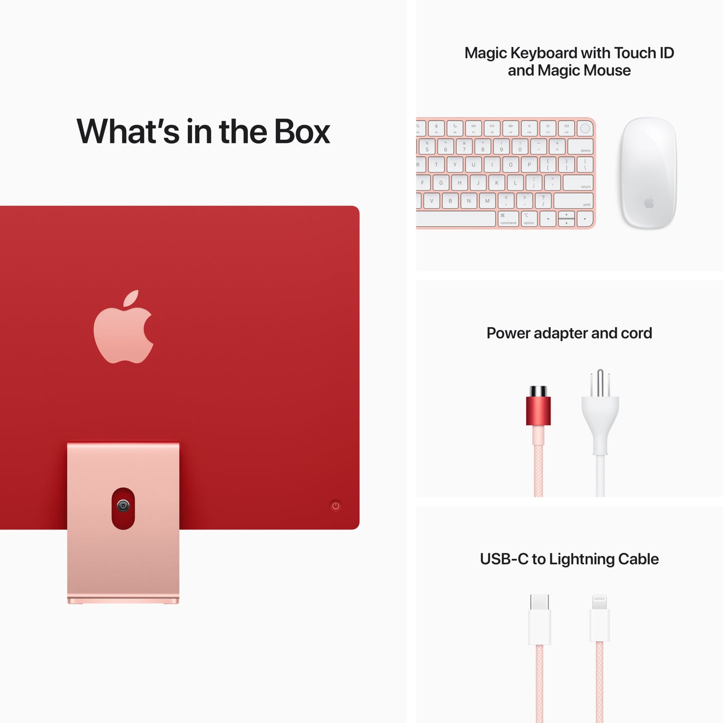 iMac 24in - Apple M1 8-Core CPU/8-Core GPU - Pink