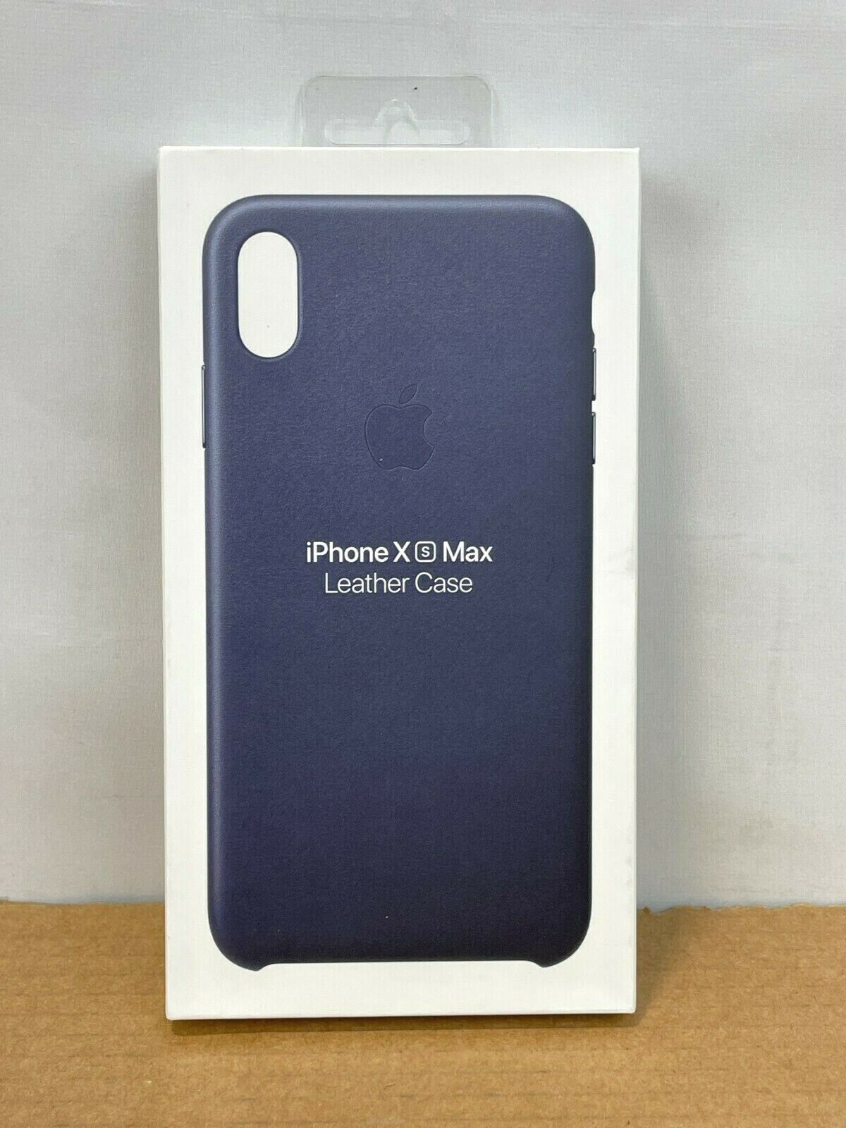 ♥ New, Factory Sealed - Apple iPhone Xs Max Midnight Blue Leather Case