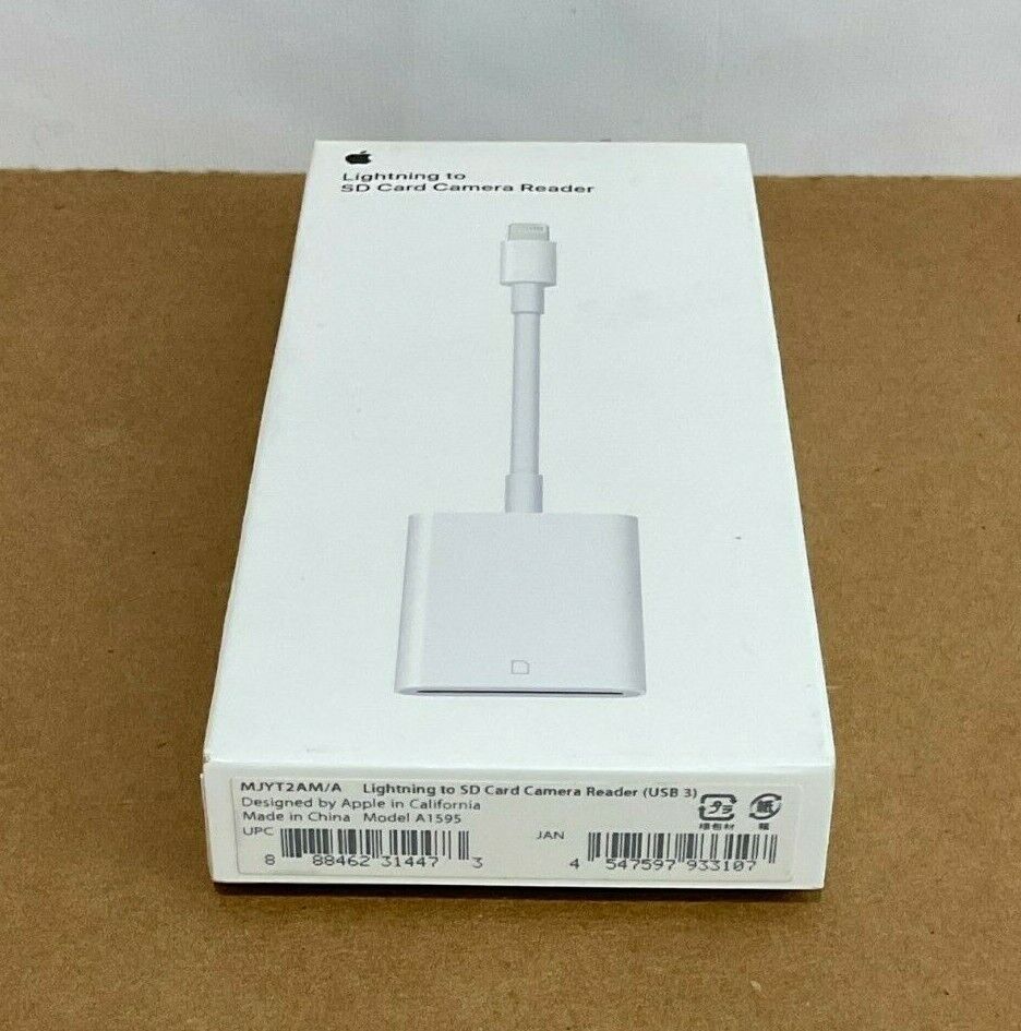 ♥ New, Open Box - Apple Lightning to SD Card Camera Reader MJYT2AM/A