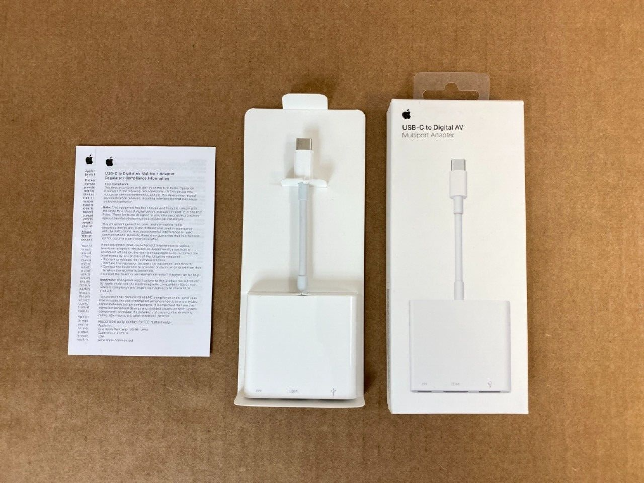 ♥ New, Open Box - Apple USB-C Digital AV Multiport Adapter MUF82AM/A