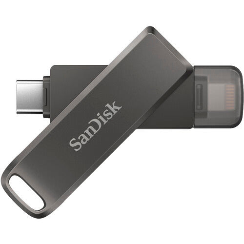 SanDisk iXpand Flash Drive Luxe - 256GB USB 3.1 USB-C, Lightning