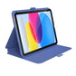 Speck Balance Carrying Case (Folio Clear) for 10.9in iPad 10th Gen - Grounded Purple/Sweater Gray/White